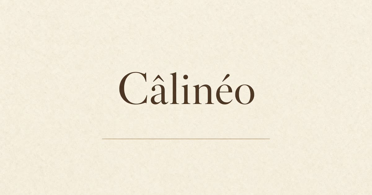 Page d'accueil de Câlinéo